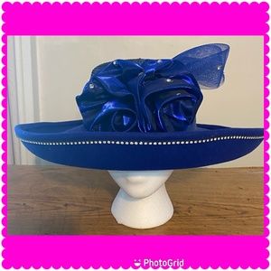 Bright Royal Blue Church Hat